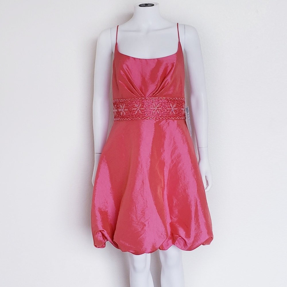 WOMEN'S PINK BEADED DRESS | NEW